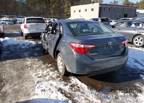 2016 Toyota Corolla Le из США, поврежденный, VIN 2T1BURHE6GC571154